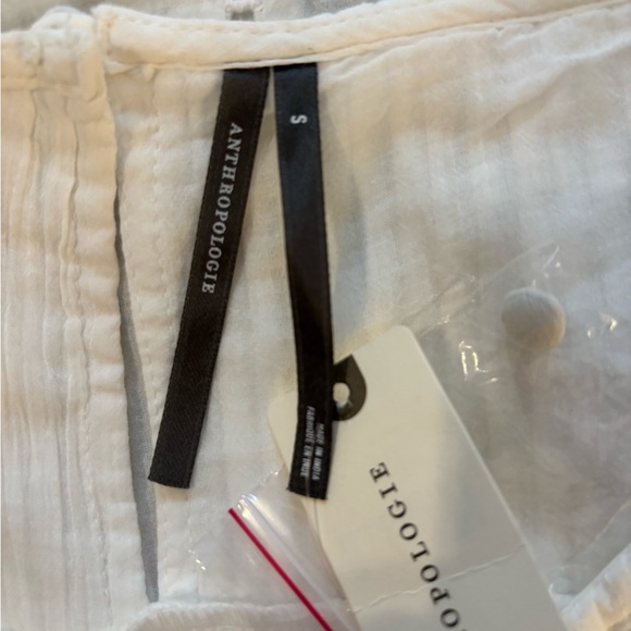 Anthropologie Sleeveless Boxy Pintuck Top in Whiite Size S. NWT - Picture 9 of 12